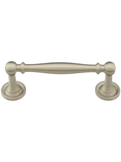Rhode Cabinet Pull - 3 7/8 inch Center-to-Center in Satin Nickel.